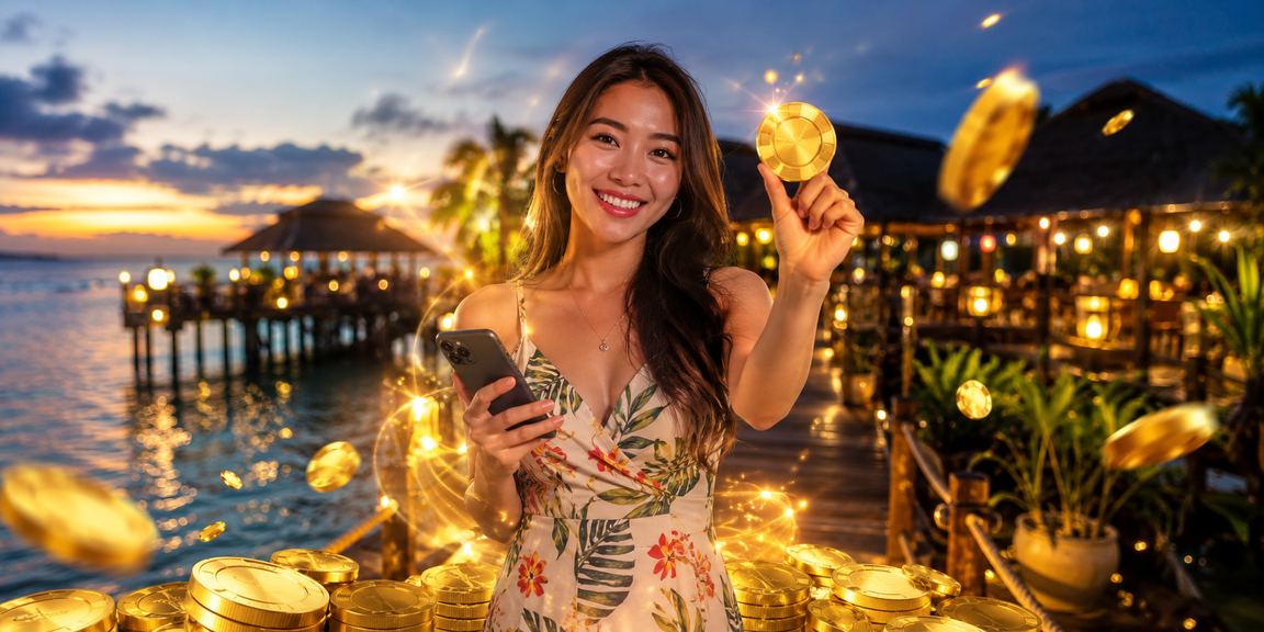 Pemain Sabah menggunakan telefon untuk bermain Baccarat dalam talian
